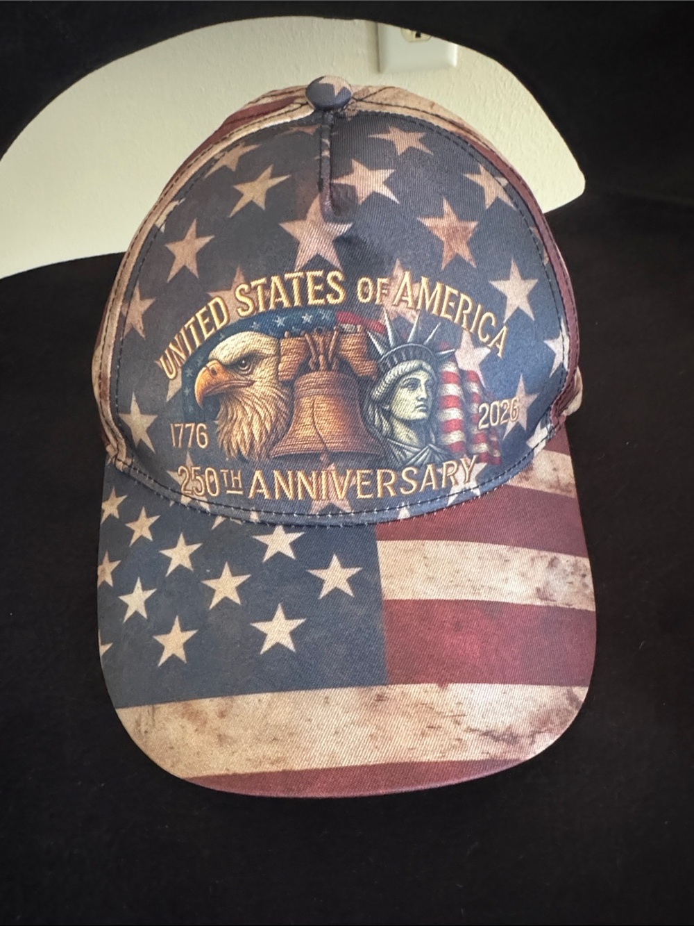 United States 250th Anniversary Print Patriot Hat NEW
